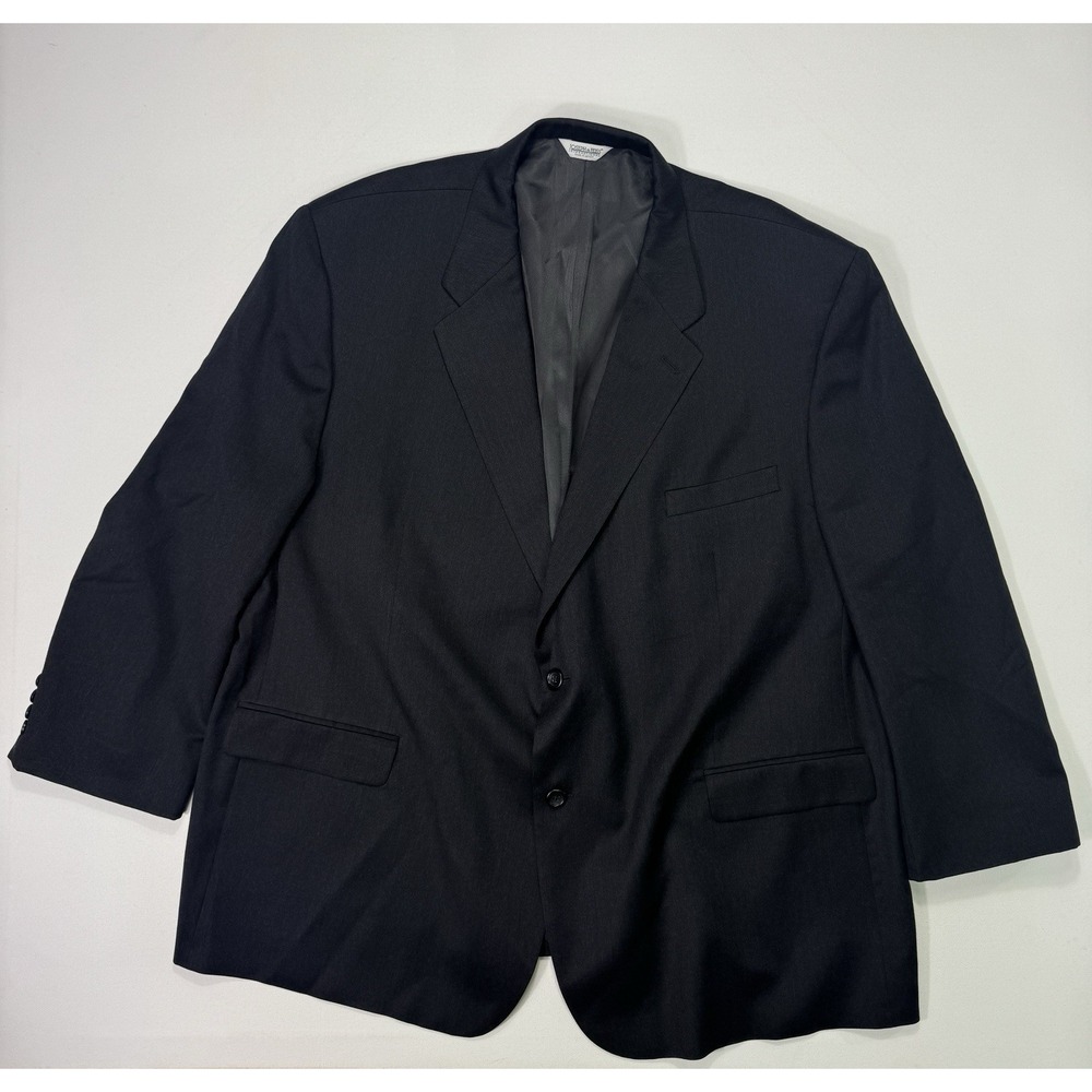 Joseph & Feiss Men's 54R Wool Blazer Dark Grey Business Casual Professional